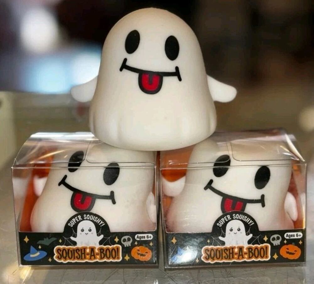 Zorbitz Squish-A-Boo Halloween Novelty Squishy Ghost So Cute! NIB